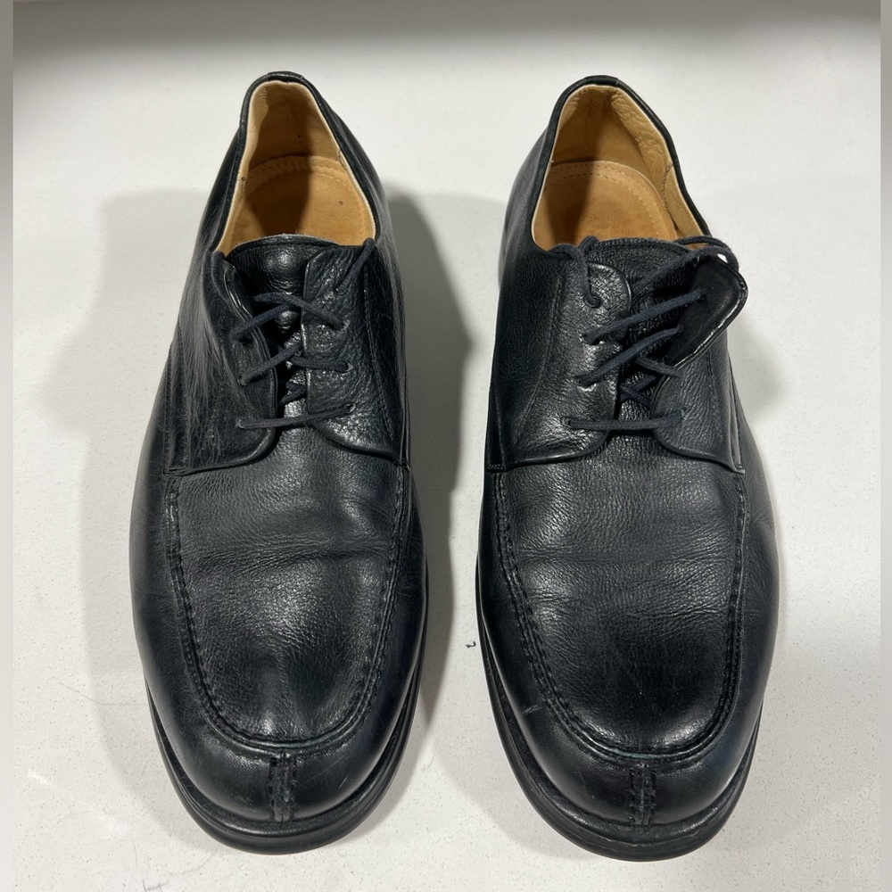Sandro Moscolini Premium Derby Fredson Black Leather Shoes Size 10 1/2